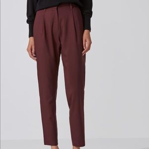 Frank + Oak Burgundy Wool pants